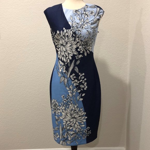 Vince Camuto Dresses & Skirts - NWT- Vince Camuto Printed Scuba Bodycon Dress (6)